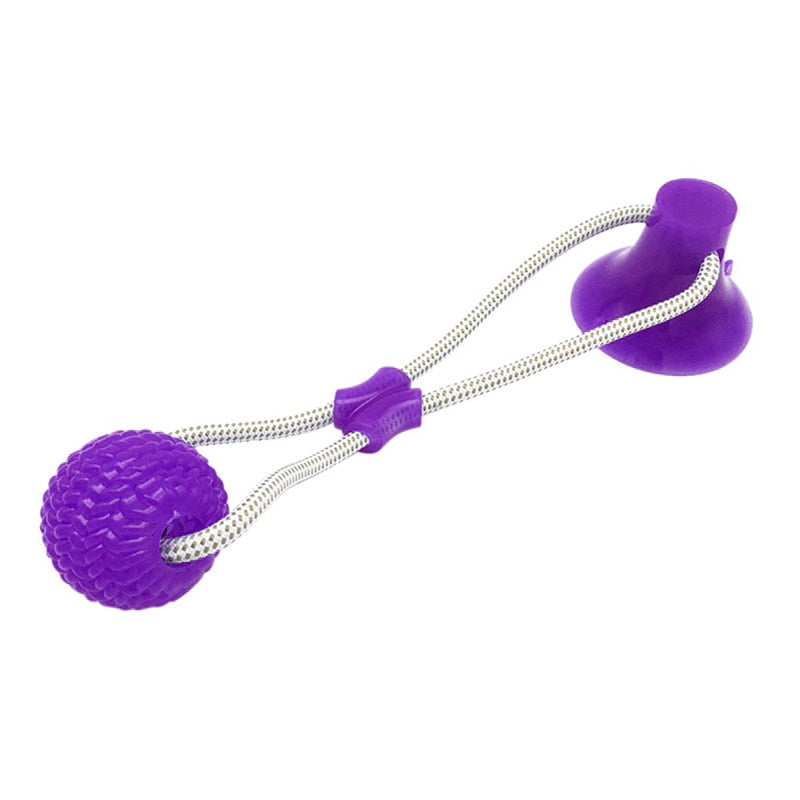 Interactive Suction Cup Toy For Cat, Dog With TPR Ball And Elastic Rope.