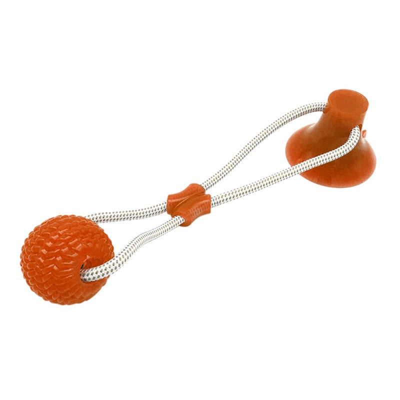 Interactive Suction Cup Toy For Cat, Dog With TPR Ball And Elastic Rope.