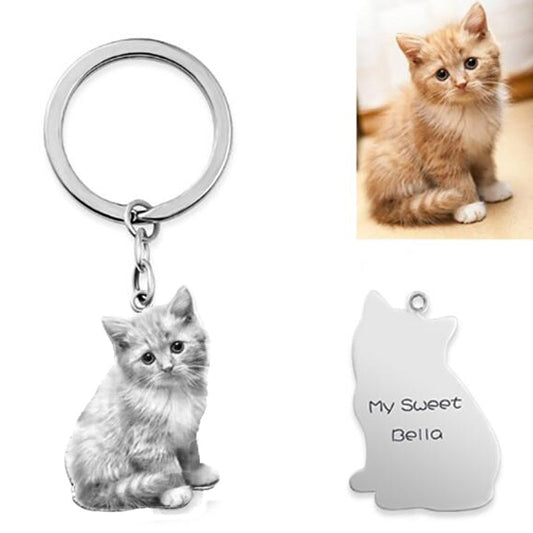 Cat/Small Dog Personalized Keychain.