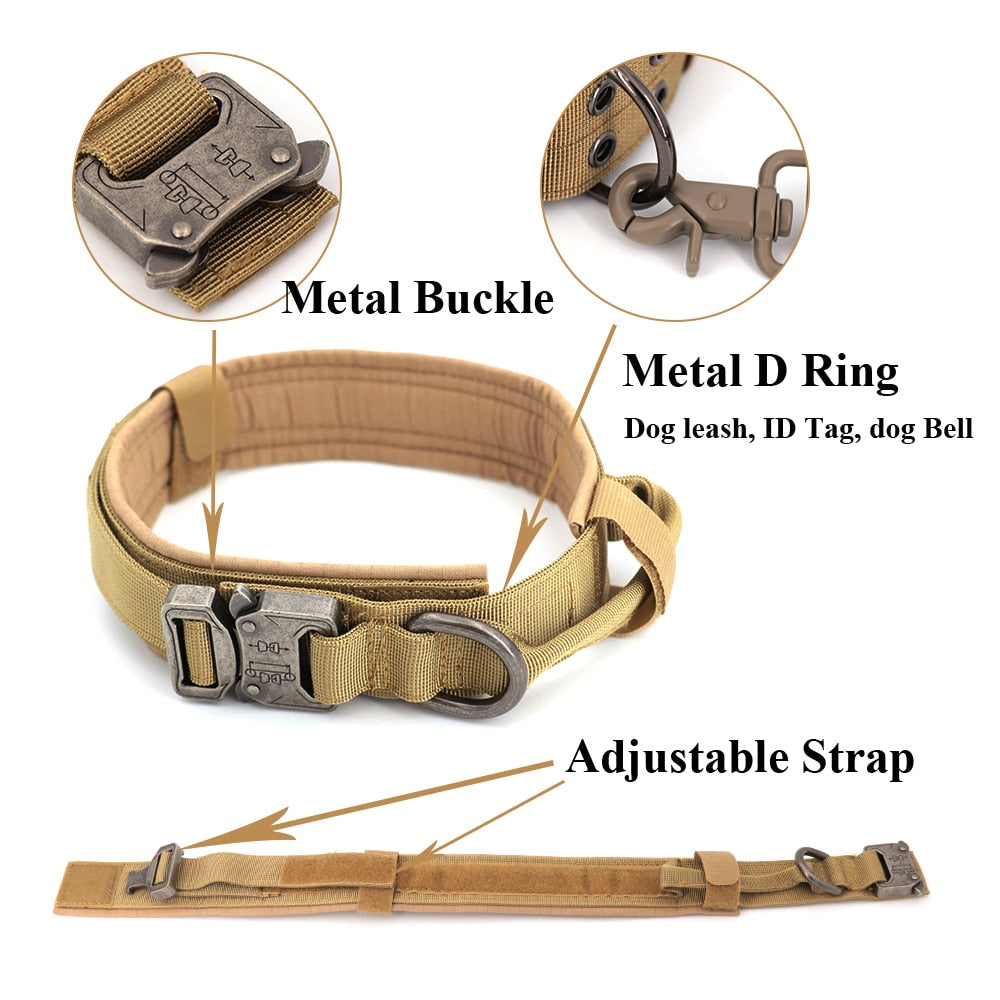 Adjustable Tactical Dog Training Collar.