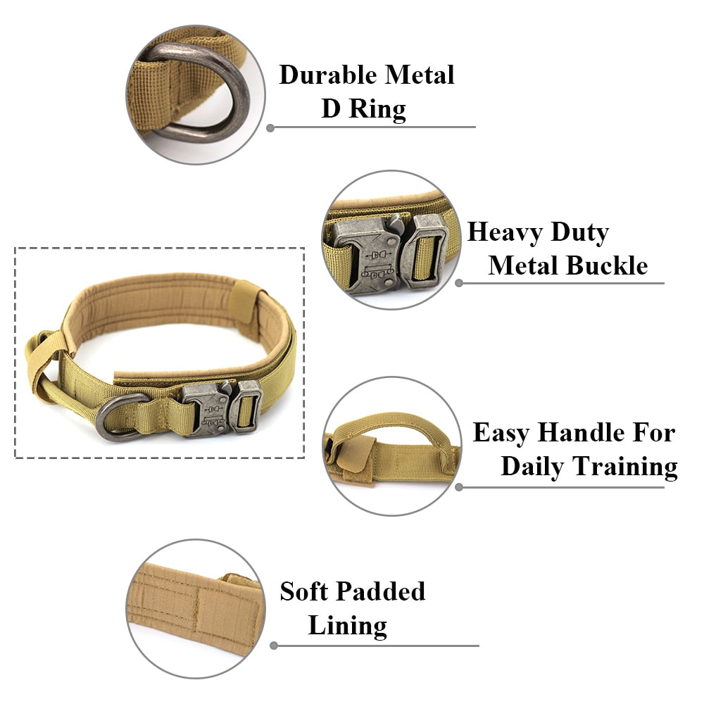 Adjustable Tactical Dog Training Collar.