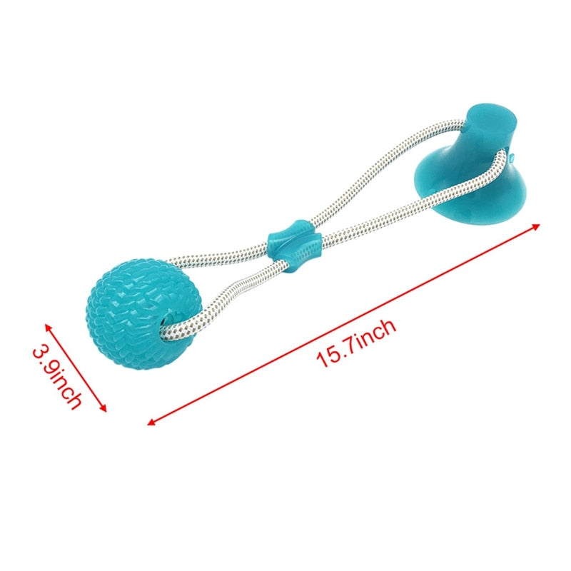 Interactive Suction Cup Toy For Cat, Dog With TPR Ball And Elastic Rope.