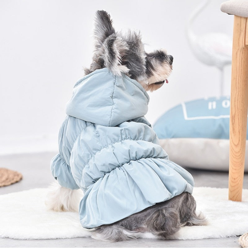 Hooded Winter Coat With Princess Bubble Skirt.