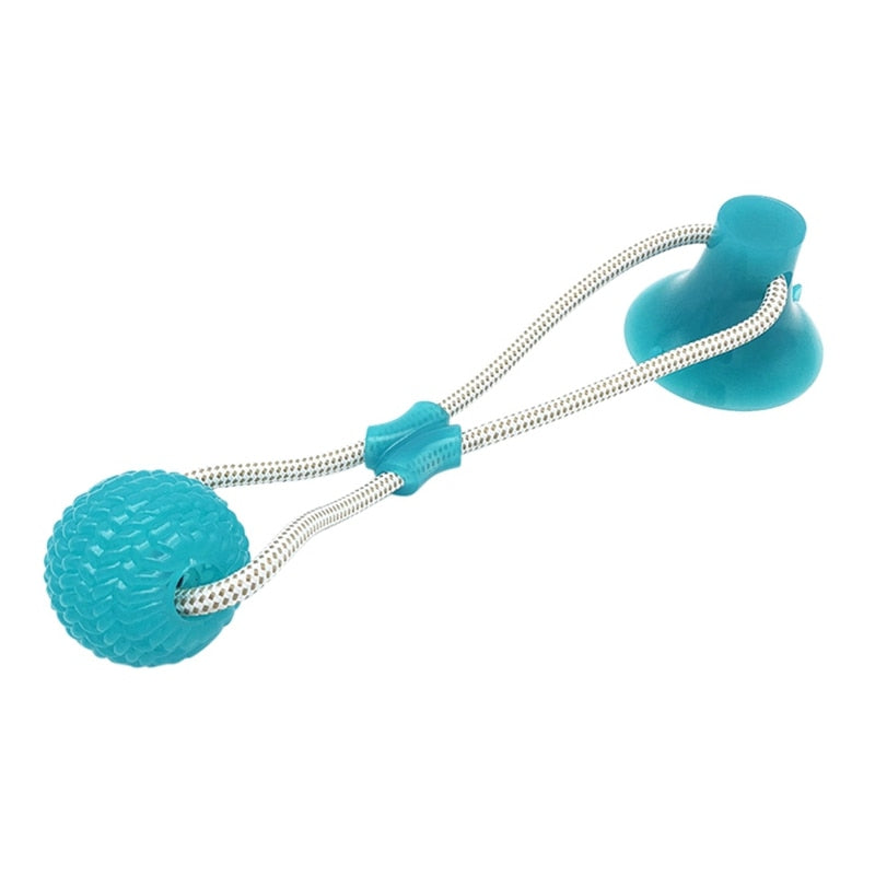 Interactive Suction Cup Toy For Cat, Dog With TPR Ball And Elastic Rope.