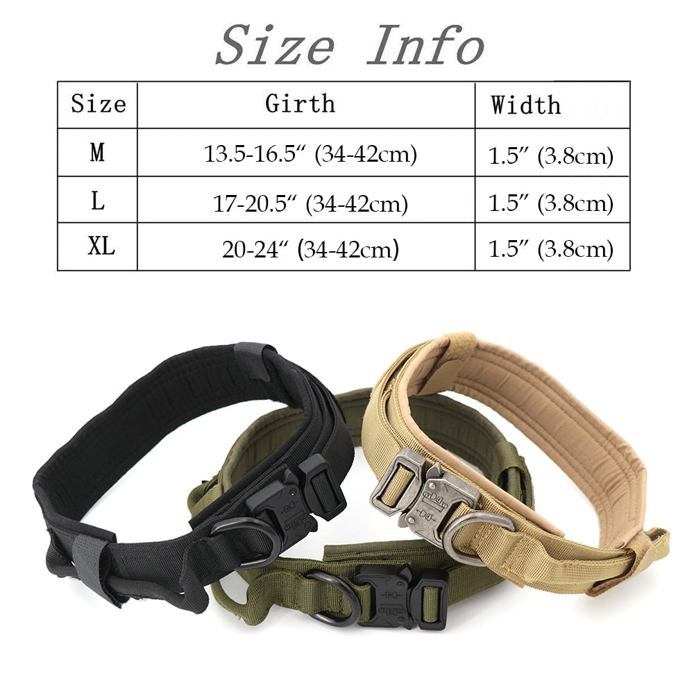 Adjustable Tactical Dog Training Collar.